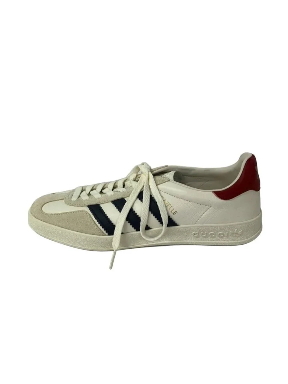 Gucci Sneakers Gazelle White Ivory Multi Adidas Collaboration Leather
